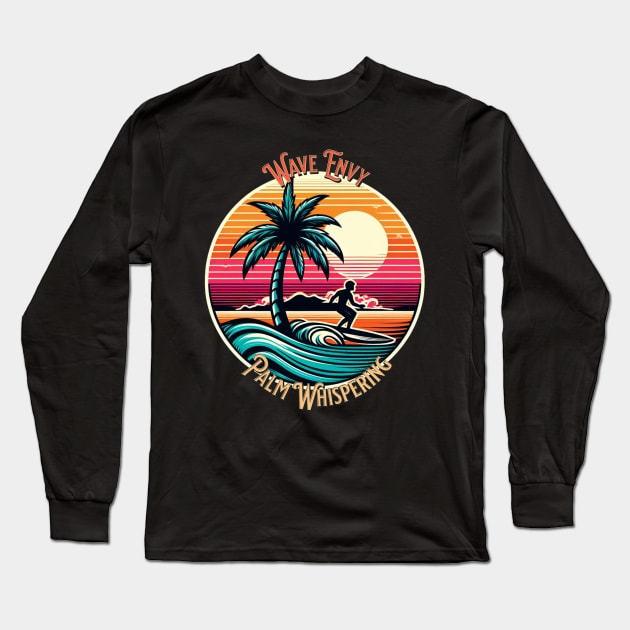 Tropical Wave Rider Long Sleeve T-Shirt by shipwrecked2020